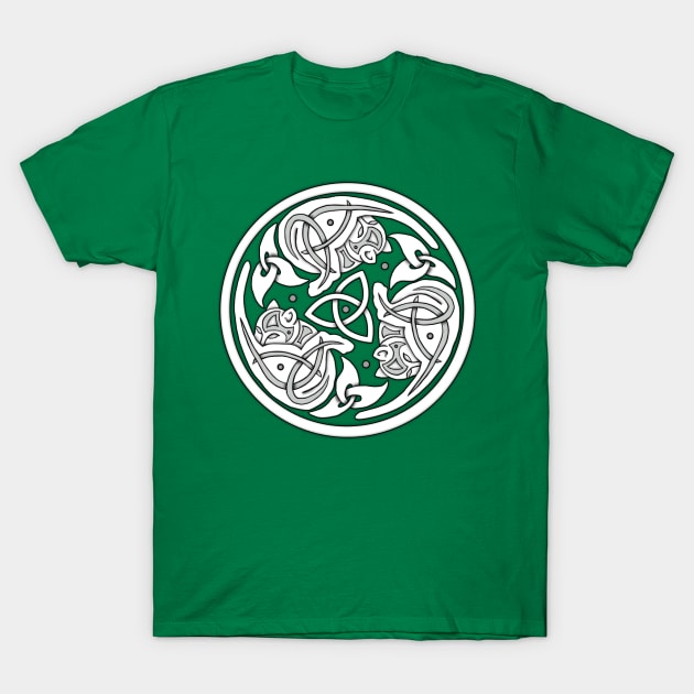 Knotwork Kitties T-Shirt by sqgeek